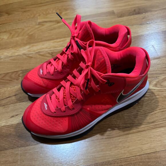 Nike Lebron 8 Low Solar Red Size 9 Basketball Shoe 2011 Release Sneakers main image 6